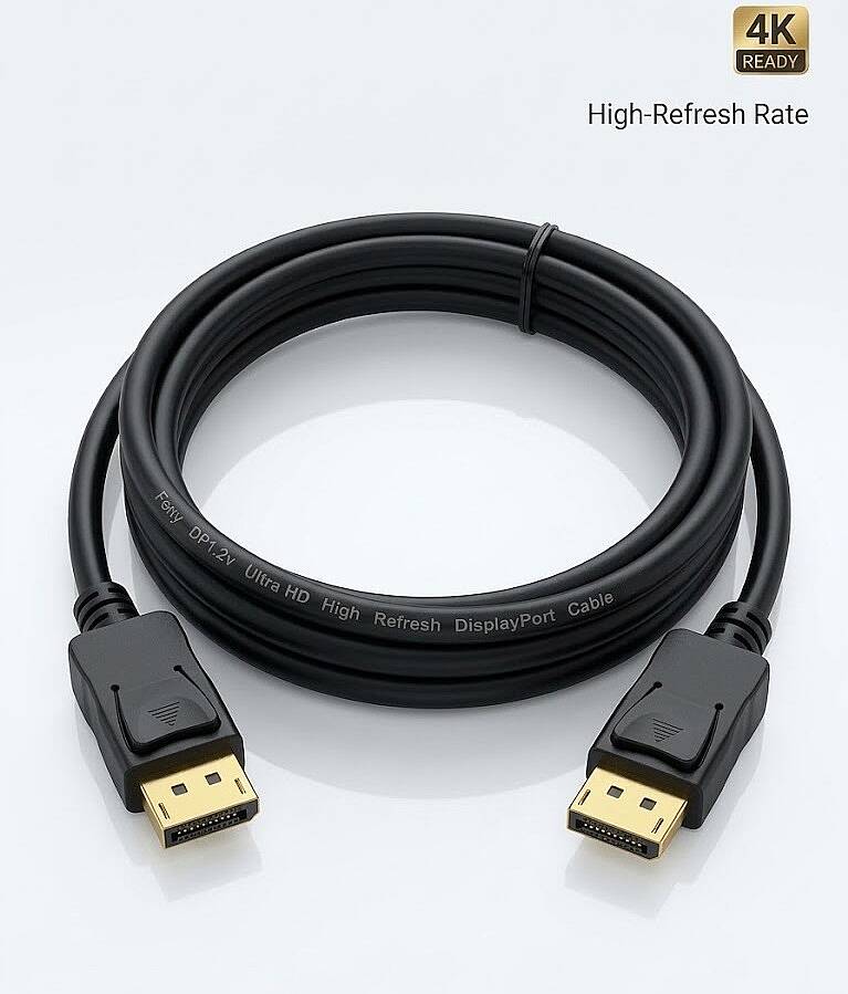 Molix MX-3803 DisplayPort v1.2 3 Metre 4K 60Hz / 1080p 240Hz Altın Uçlu DP Kablo - 4