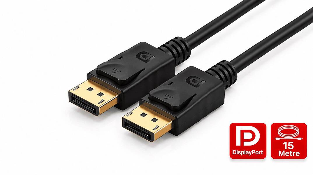 Molix MX-3815 DisplayPort v1.2 15 Metre Full HD 1080p 60Hz Altın Uçlu DP Kablo - 1